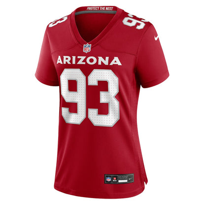 Calais Campbell 93 Arizona Cardinals Women's Team Game Jersey - Cardinal