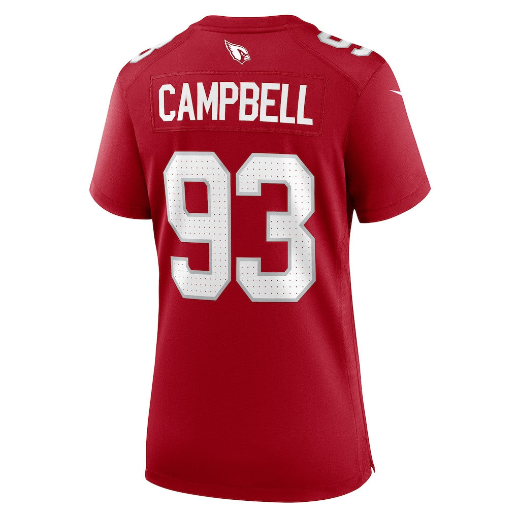 Calais Campbell 93 Arizona Cardinals Women's Team Game Jersey - Cardinal