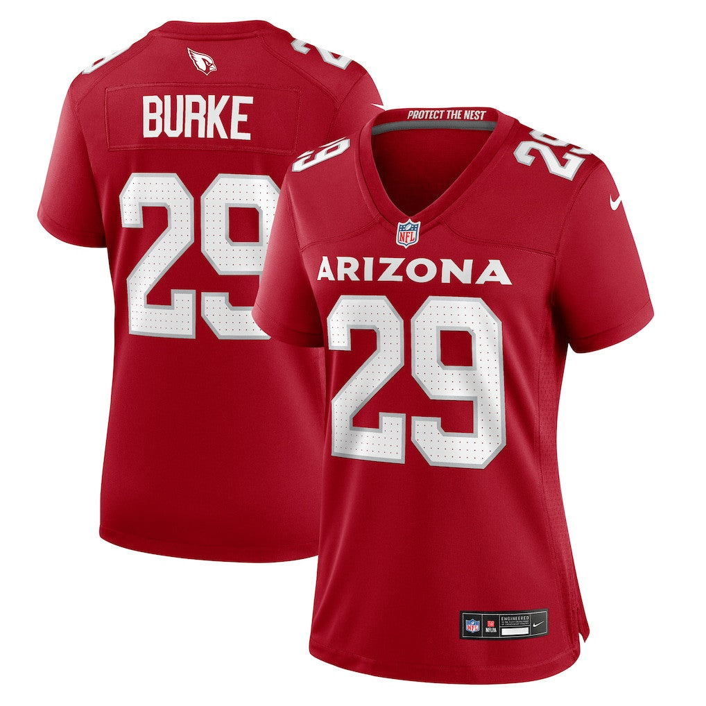 Denzel Burke 29 Arizona Cardinals Women's Team Game Jersey - Cardinal