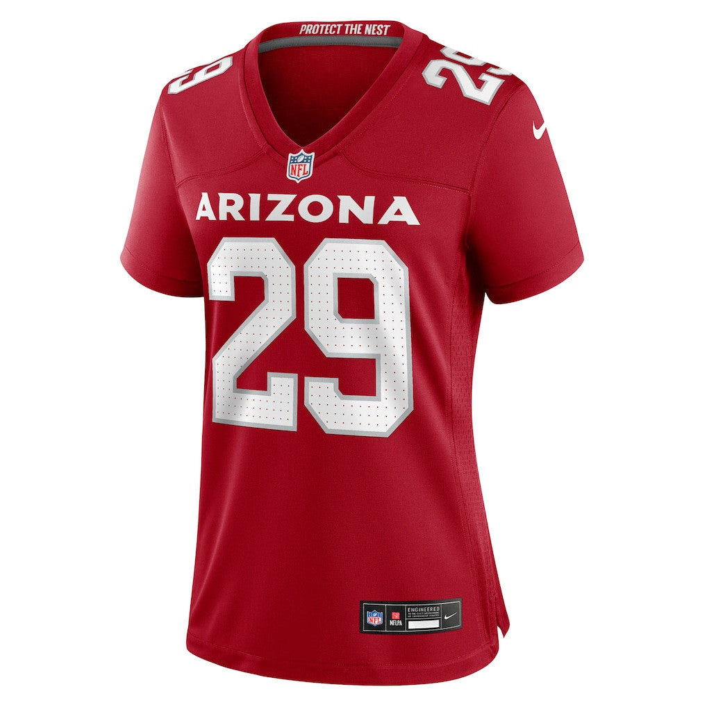 Denzel Burke 29 Arizona Cardinals Women's Team Game Jersey - Cardinal