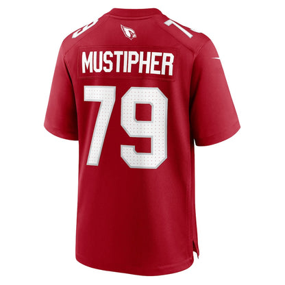 PJ Mustipher 79 Arizona Cardinals Team Game Men Jersey - Cardinal
