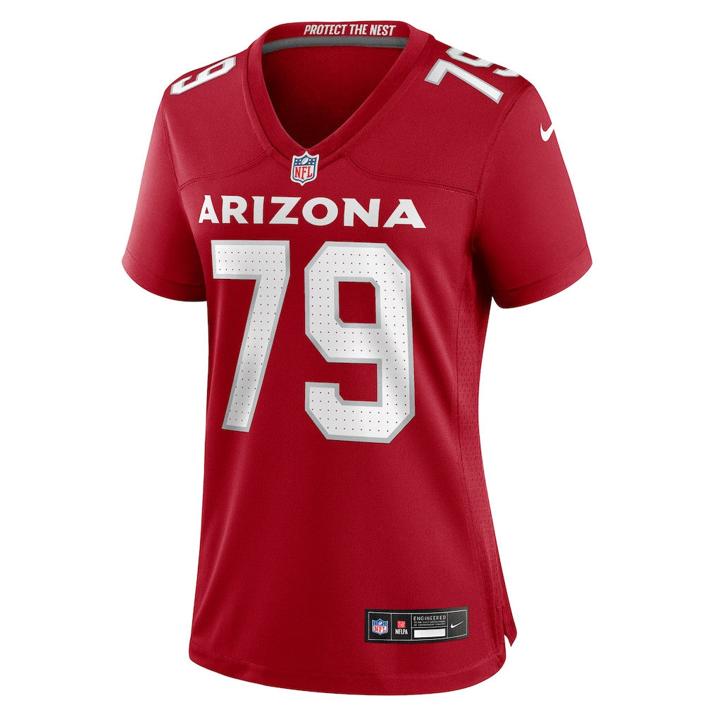 PJ Mustipher 79 Arizona Cardinals Women's Team Game Jersey - Cardinal