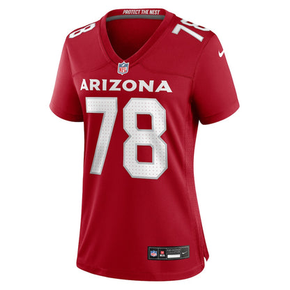 Josh Fryar 78 Arizona Cardinals Women's Team Game Jersey - Cardinal