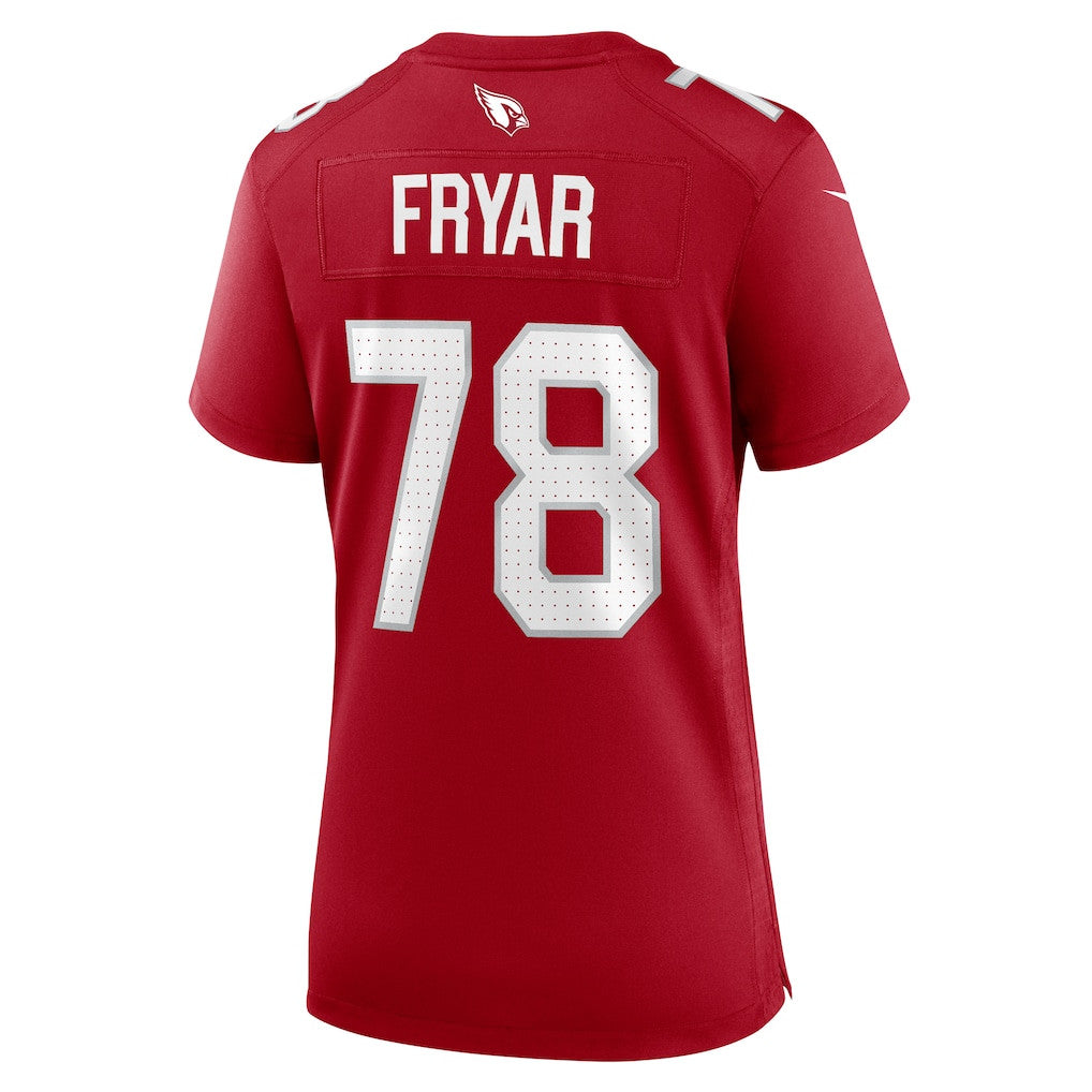 Josh Fryar 78 Arizona Cardinals Women's Team Game Jersey - Cardinal