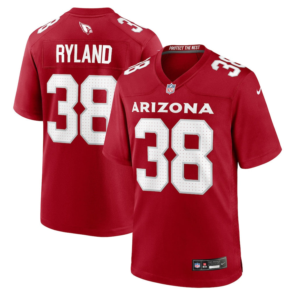 Chad Ryland 38 Arizona Cardinals Team Game Men Jersey - Cardinal
