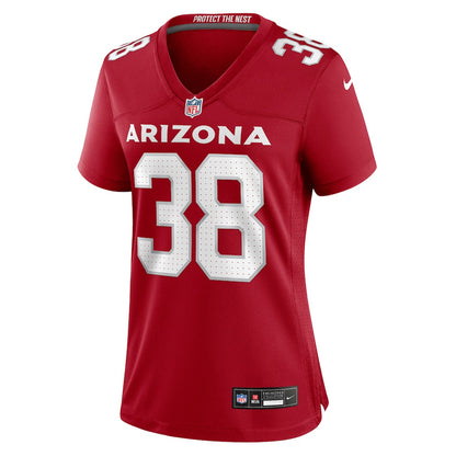 Chad Ryland 38 Arizona Cardinals Women's Team Game Jersey - Cardinal