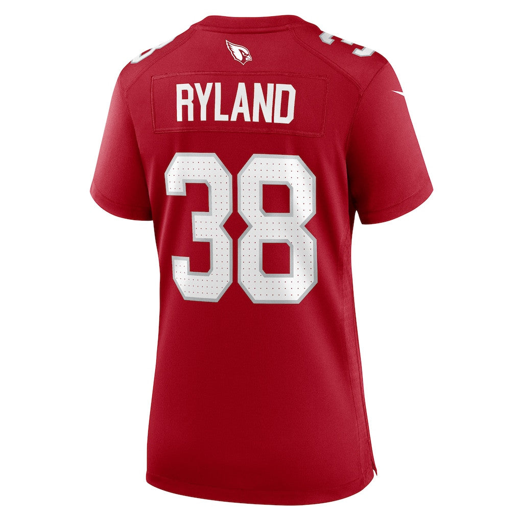 Chad Ryland 38 Arizona Cardinals Women's Team Game Jersey - Cardinal