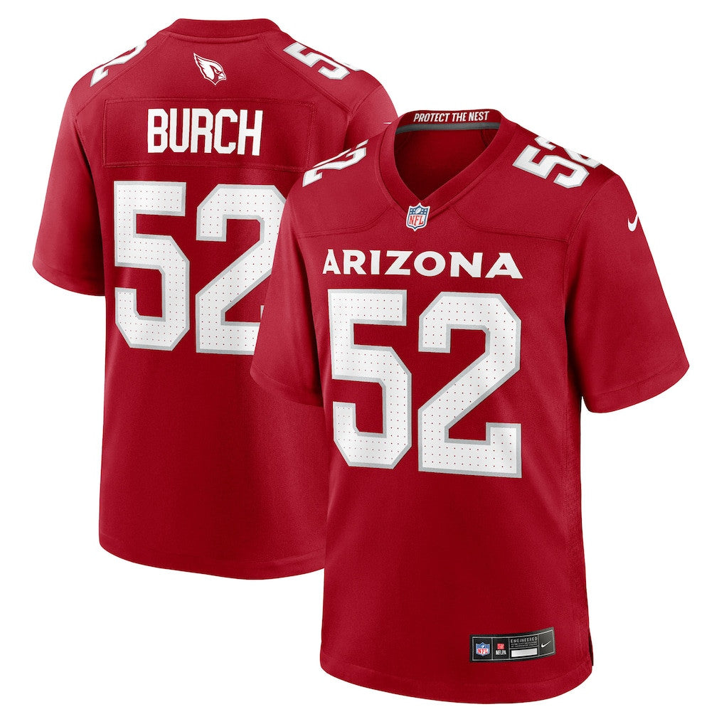 Jordan Burch 52 Arizona Cardinals Team Game Men Jersey - Cardinal