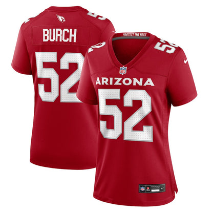 Jordan Burch 52 Arizona Cardinals Women's Team Game Jersey - Cardinal