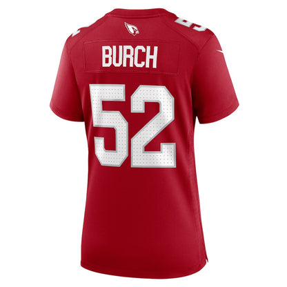 Jordan Burch 52 Arizona Cardinals Women's Team Game Jersey - Cardinal