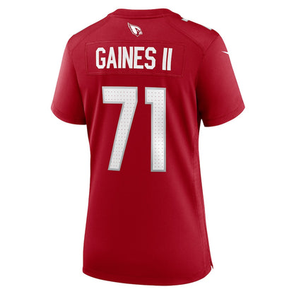 Jon Gaines II 71 Arizona Cardinals Women's Team Game Jersey - Cardinal