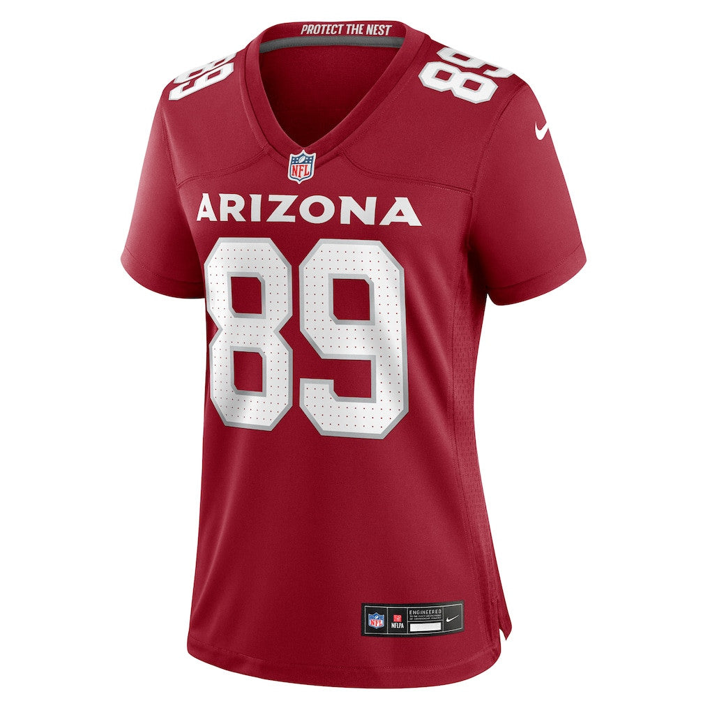 Xavier Weaver 89 Arizona Cardinals Women's Team Game Jersey - Cardinal