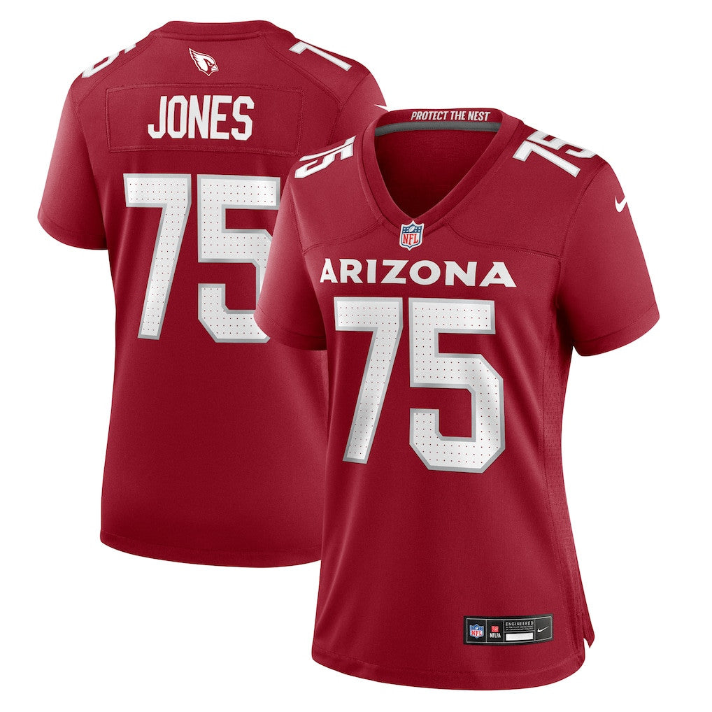 Christian Jones 75 Arizona Cardinals Women's Team Game Jersey - Cardinal