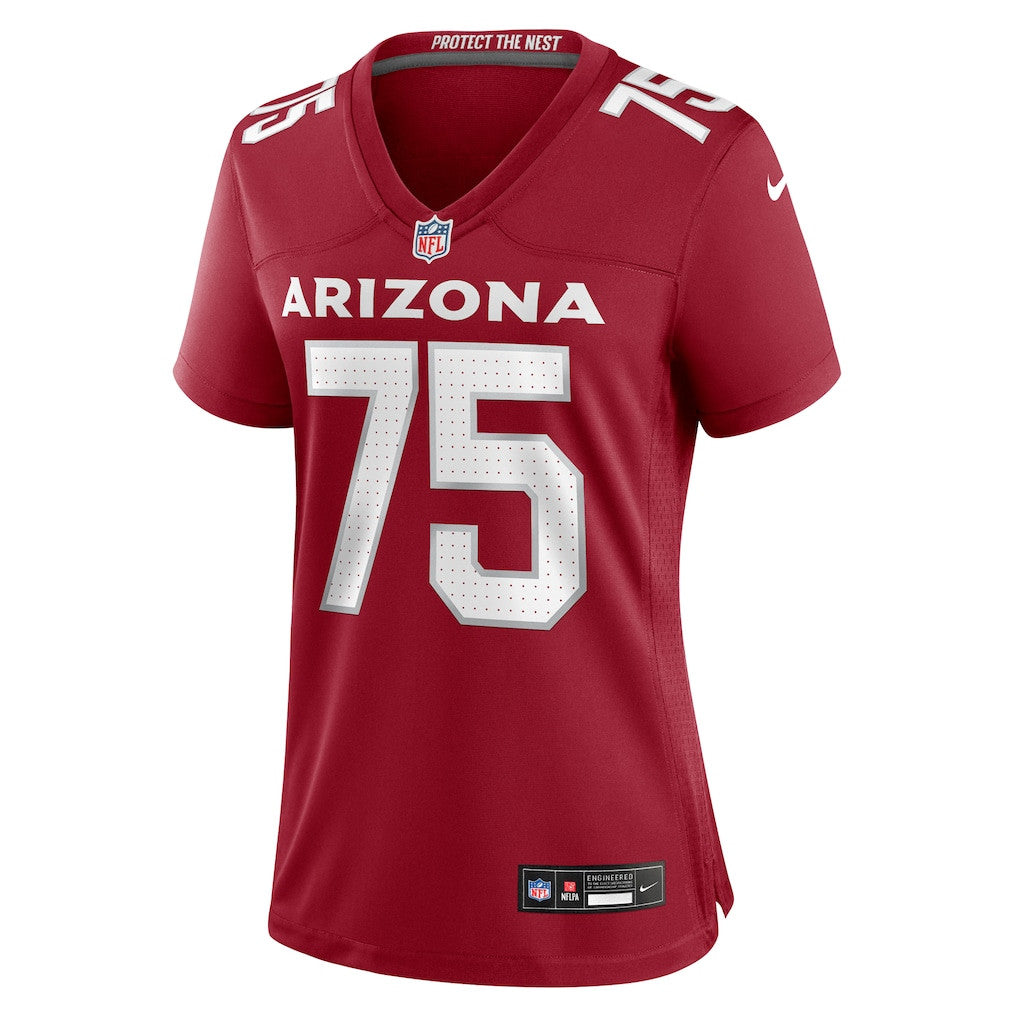 Christian Jones 75 Arizona Cardinals Women's Team Game Jersey - Cardinal
