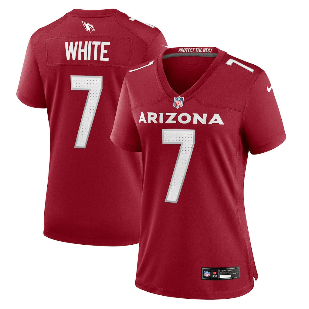 Kyzir White 7 Arizona Cardinals Women's Team Game Jersey - Cardinal