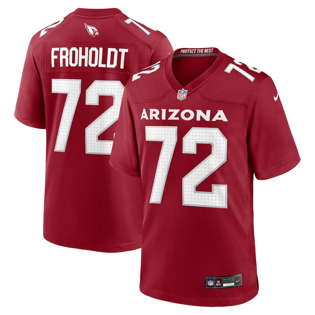 Hjalte Froholdt 72 Arizona Cardinals Team Game Men Jersey - Cardinal