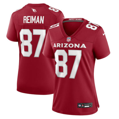 Tip Reiman 87 Arizona Cardinals Women's Team Game Jersey - Cardinal