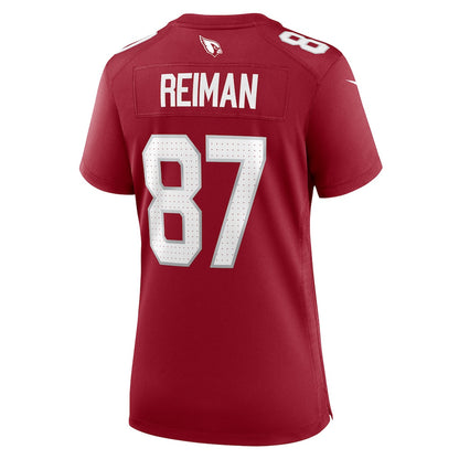 Tip Reiman 87 Arizona Cardinals Women's Team Game Jersey - Cardinal