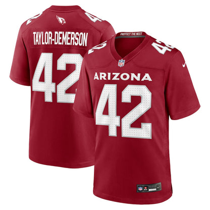 Dadrion Taylor-Demerson 42 Arizona Cardinals Team Game Men Jersey - Cardinal