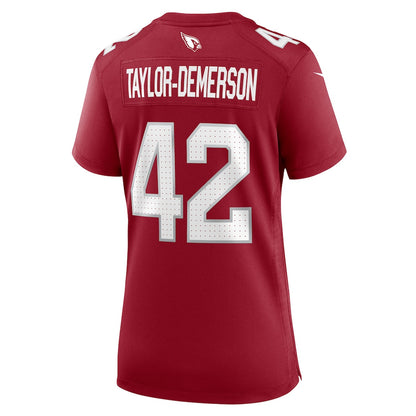 Dadrion Taylor-Demerson 42 Arizona Cardinals Women's Team Game Jersey - Cardinal