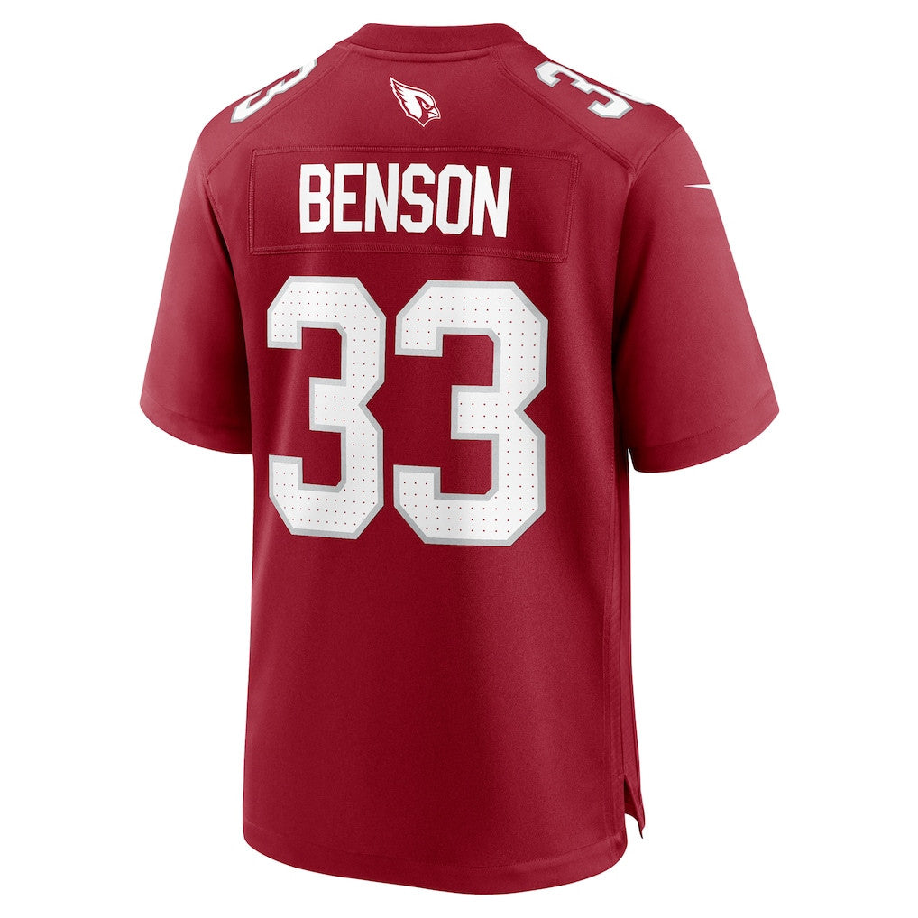 Trey Benson 33 Arizona Cardinals Team Game Men Jersey - Cardinal