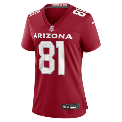 Travis Vokolek 81 Arizona Cardinals Women's Team Game Jersey - Cardinal