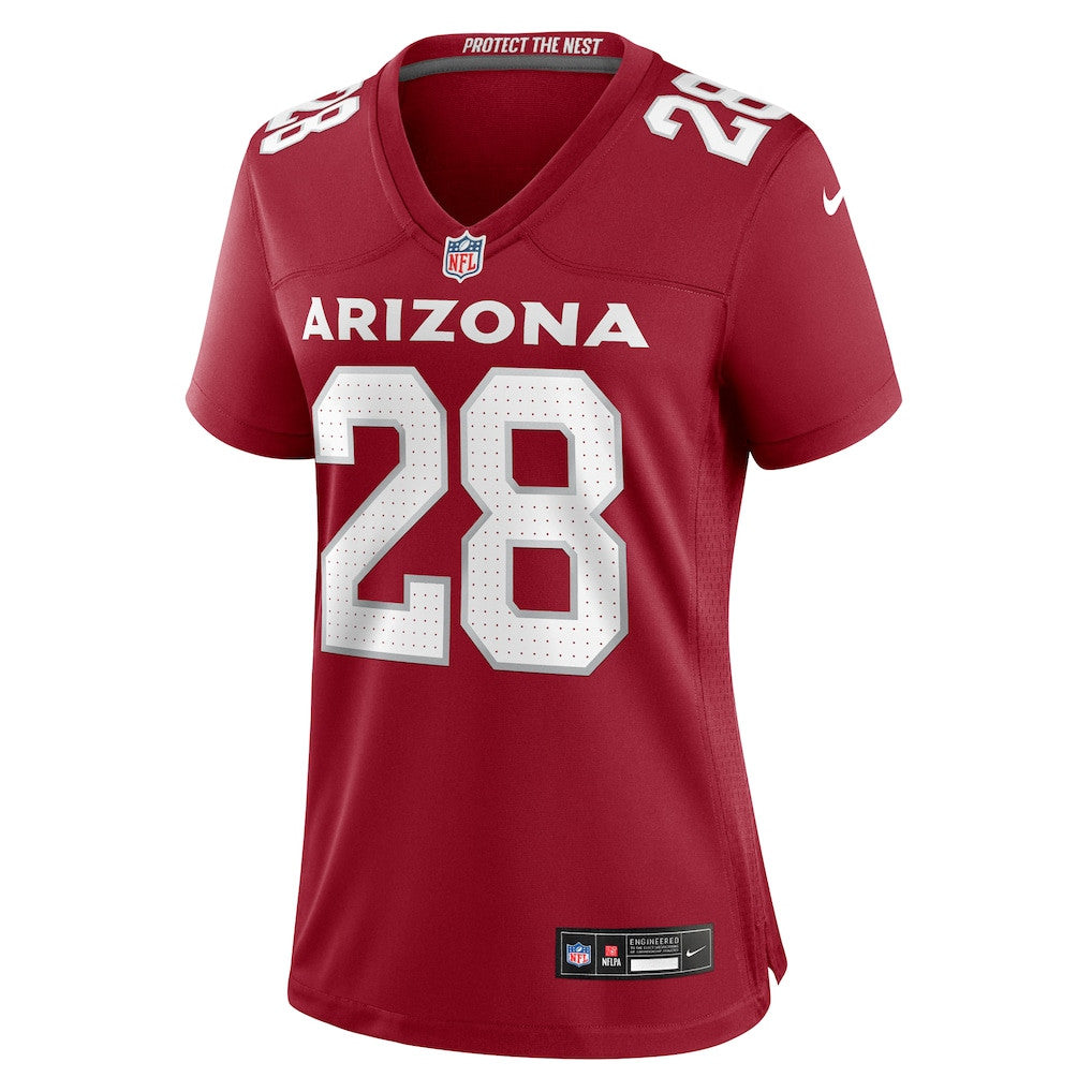 Elijah Jones 28 Arizona Cardinals Women's Team Game Jersey - Cardinal