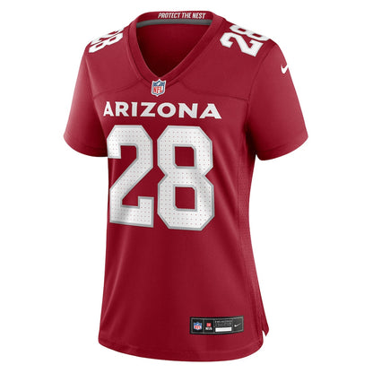 Elijah Jones 28 Arizona Cardinals Women's Team Game Jersey - Cardinal