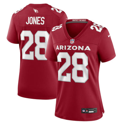 Elijah Jones 28 Arizona Cardinals Women's Team Game Jersey - Cardinal