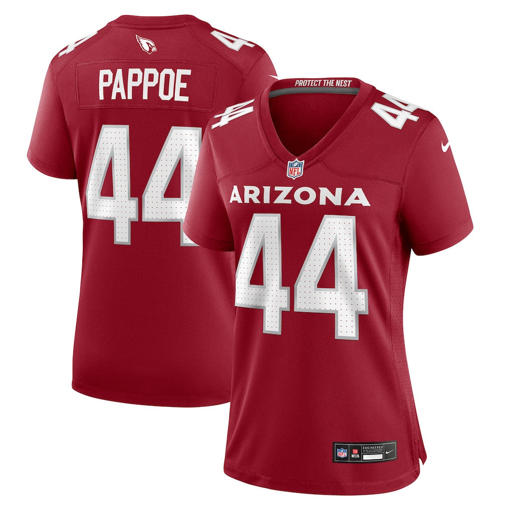 Owen Pappoe 44 Arizona Cardinals Women's Team Game Jersey - Cardinal