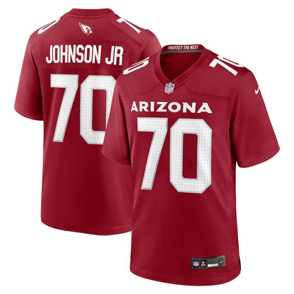 Paris Johnson Jr. 70 Arizona Cardinals Team Game Men Jersey - Cardinal
