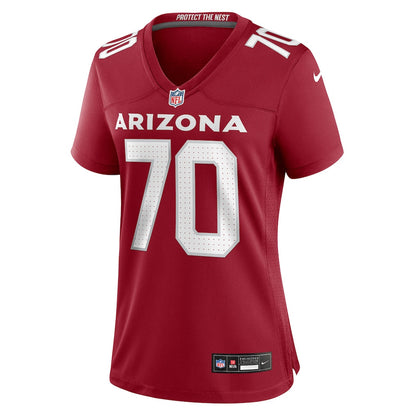 Paris Johnson Jr. 70 Arizona Cardinals Women's Team Game Jersey - Cardinal