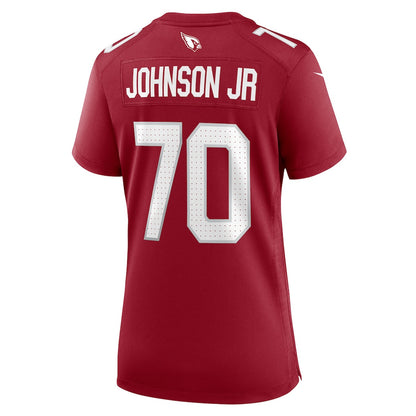 Paris Johnson Jr. 70 Arizona Cardinals Women's Team Game Jersey - Cardinal
