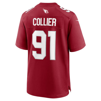 L.J. Collier 91 Arizona Cardinals Team Game Men Jersey - Cardinal