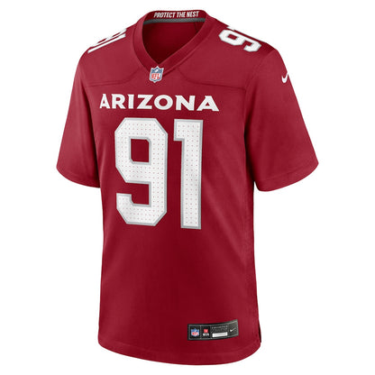 L.J. Collier 91 Arizona Cardinals Team Game Men Jersey - Cardinal