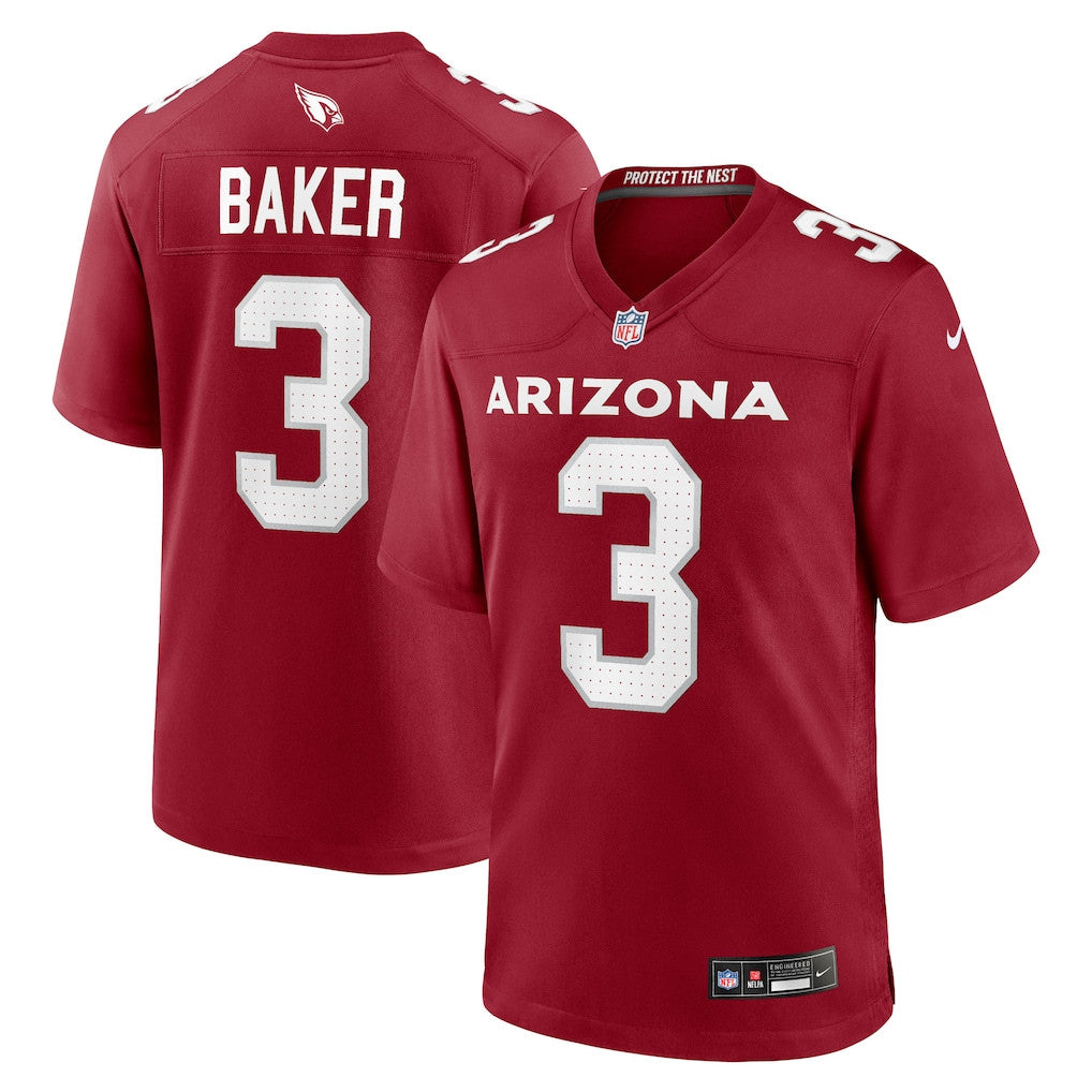 Budda Baker 3 Arizona Cardinals Team Game Men Jersey - Cardinal