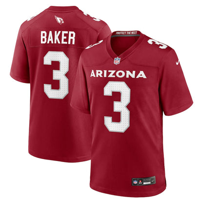 Budda Baker 3 Arizona Cardinals Team Game Men Jersey - Cardinal