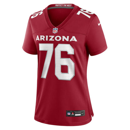 Will Hernandez 76 Arizona Cardinals Women's Team Game Jersey - Cardinal
