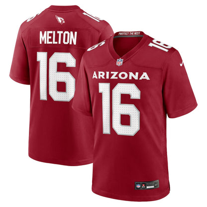 Max Melton 16 Arizona Cardinals Team Game Men Jersey - Cardinal