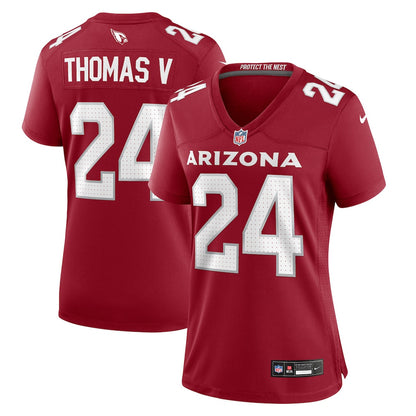 Starling Thomas V 24 Arizona Cardinals Women's Team Game Jersey - Cardinal