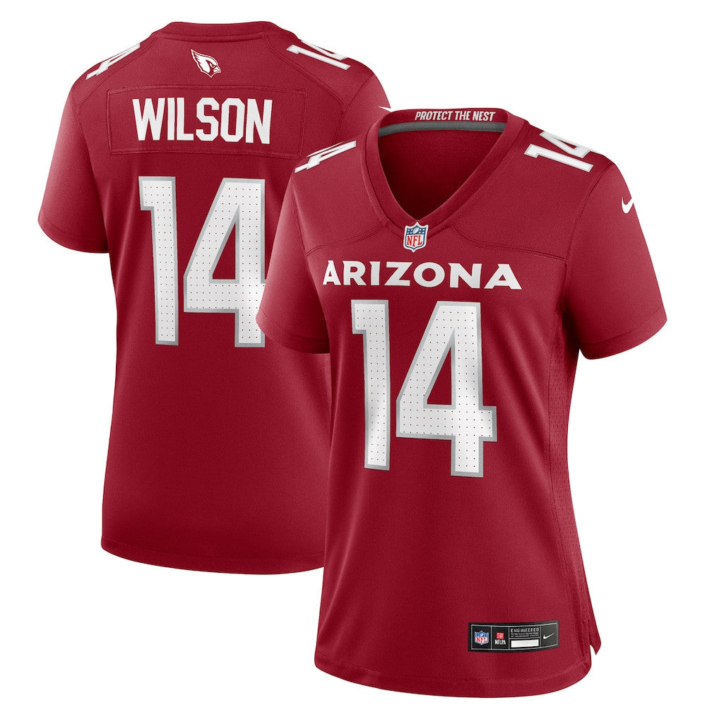 Michael Wilson 14 Arizona Cardinals Women's Team Game Jersey - Cardinal