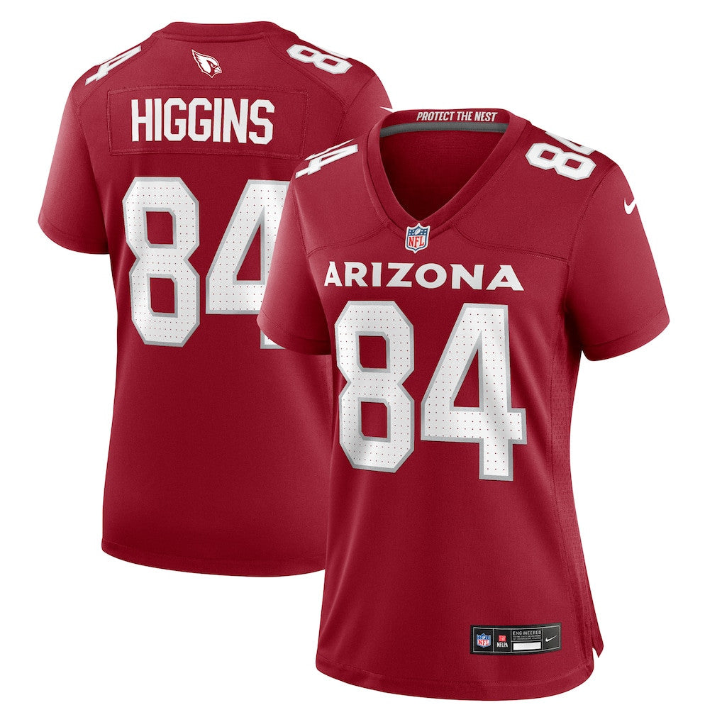 Elijah Higgins 84 Arizona Cardinals Women's Team Game Jersey - Cardinal