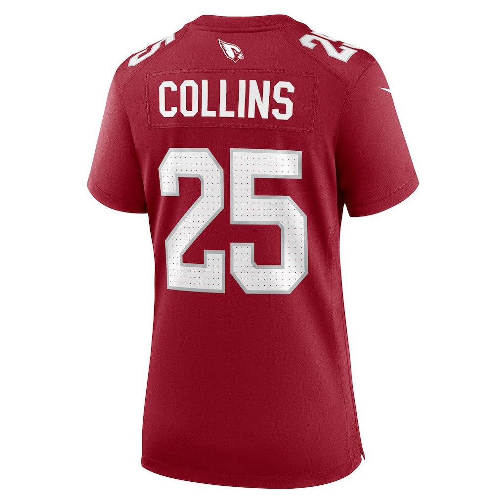 Zaven Collins 25 Arizona Cardinals Women's Team Game Jersey - Cardinal