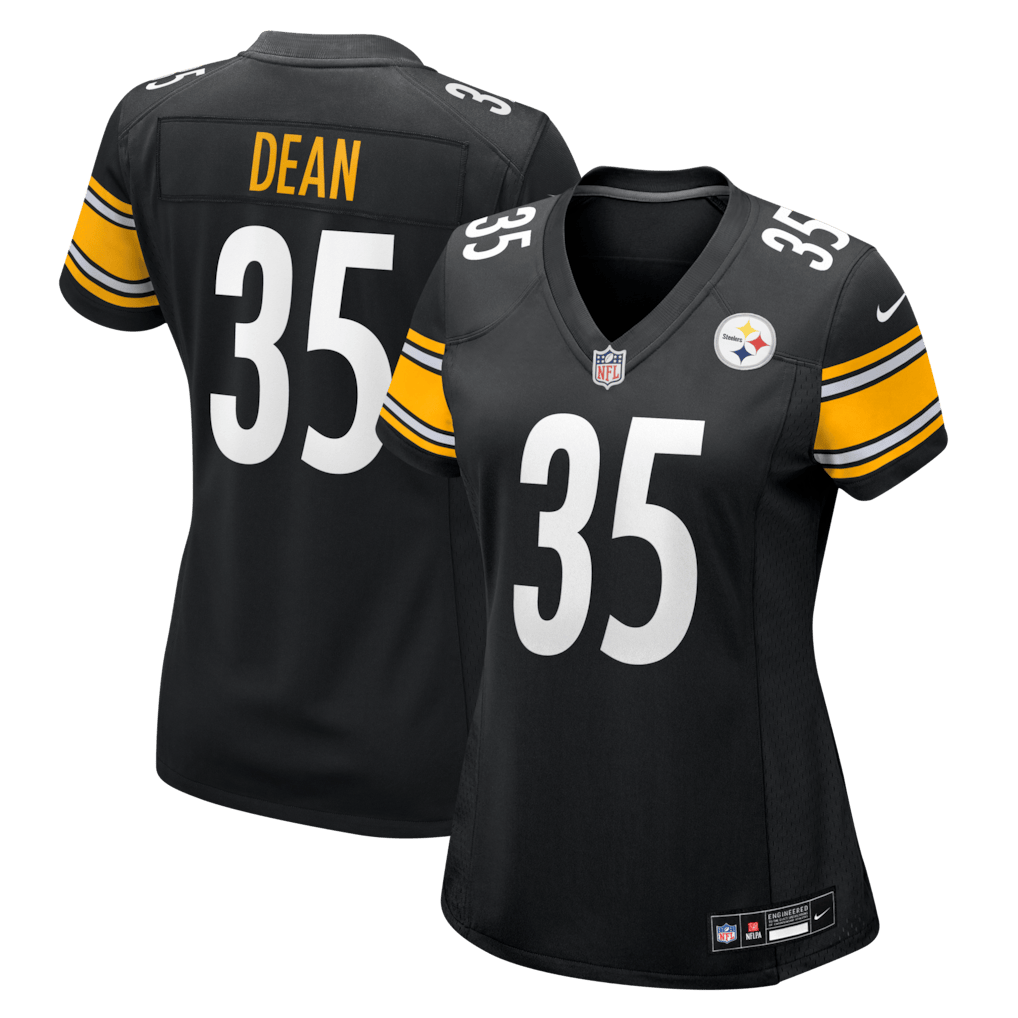Jamel Dean 35 Pittsburgh Steelers Women's Team Game Jersey - Black