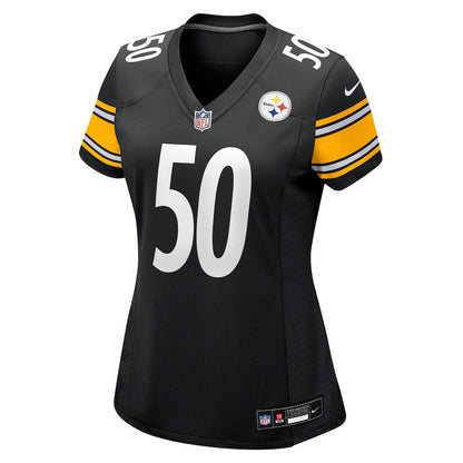 Malik Harrison 50 Pittsburgh Steelers Women's Team Game Jersey - Black