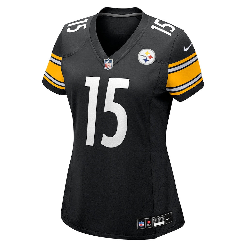 Ben Skowronek 15 Pittsburgh Steelers Women's Team Game Jersey - Black