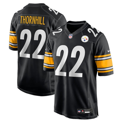 Juan Thornhill 22 Pittsburgh Steelers Team Game Men Jersey - Black