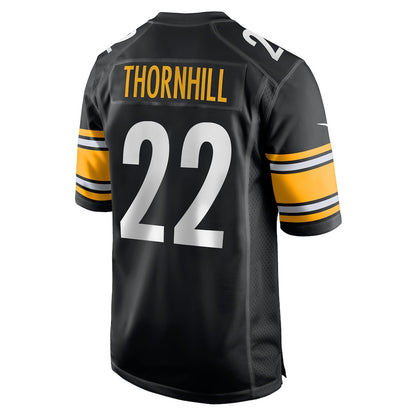 Juan Thornhill 22 Pittsburgh Steelers Team Game Men Jersey - Black