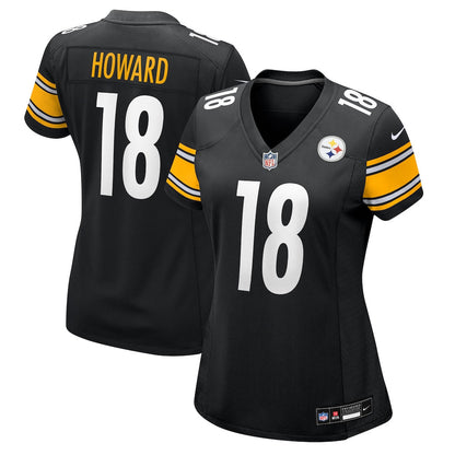 Will Howard 18 Pittsburgh Steelers Women's Team Game Jersey - Black