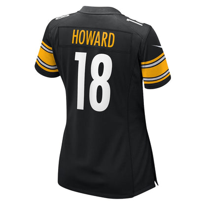 Will Howard 18 Pittsburgh Steelers Women's Team Game Jersey - Black